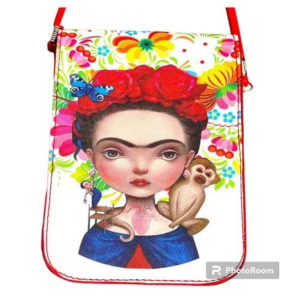 Frida Kahlo Crossbody Mini Bag NWOT - Picture 2 of 8